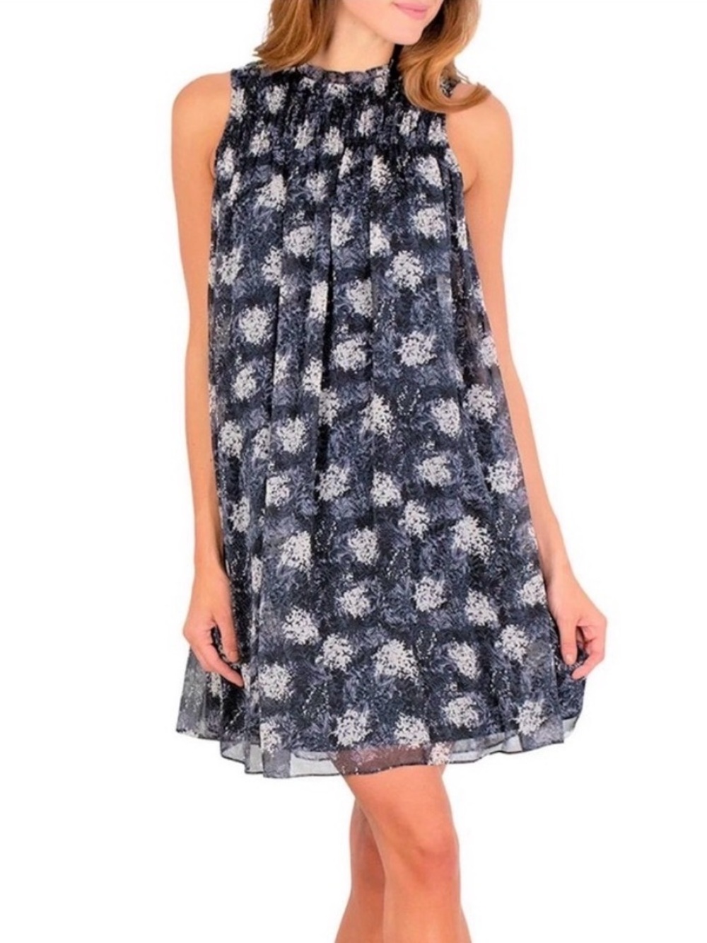 NWT JOIE Baltic print shift mini dress size Medium new with tags